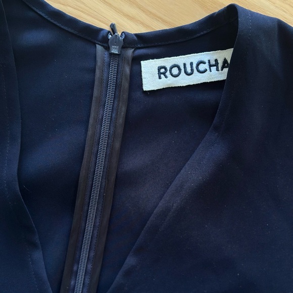 Roucha NAVY DEEP V-NECK JUMPSUIT - Picture 4 of 4